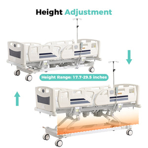 OLERN Premium 5 Function Full Electric Hospital Bed Pro – Navy Edition