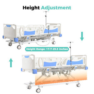 OLERN Premium 5-Function Full Electric Hospital Bed for Home Use