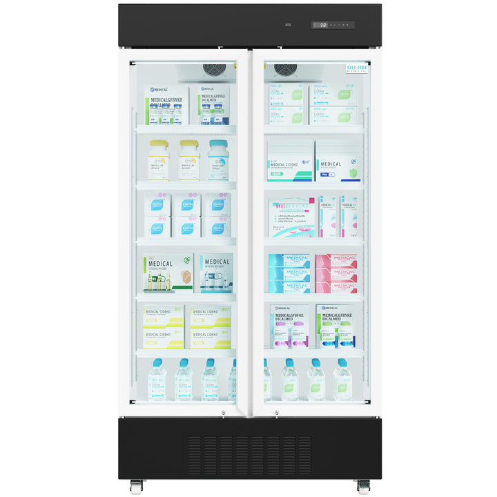OLERN 27 cu.ft. double door medical refrigerator front view
