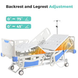 OLERN Premium 5-Function Full Electric Hospital Bed for Home Use