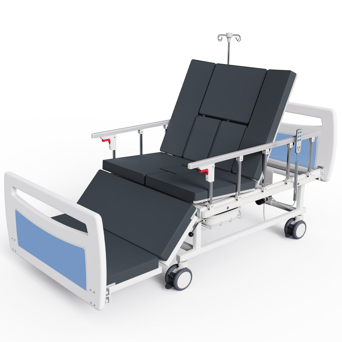 OLERN Multifunction Nursing Bed with Auto-Turning, Bedpan & Hair Washing
