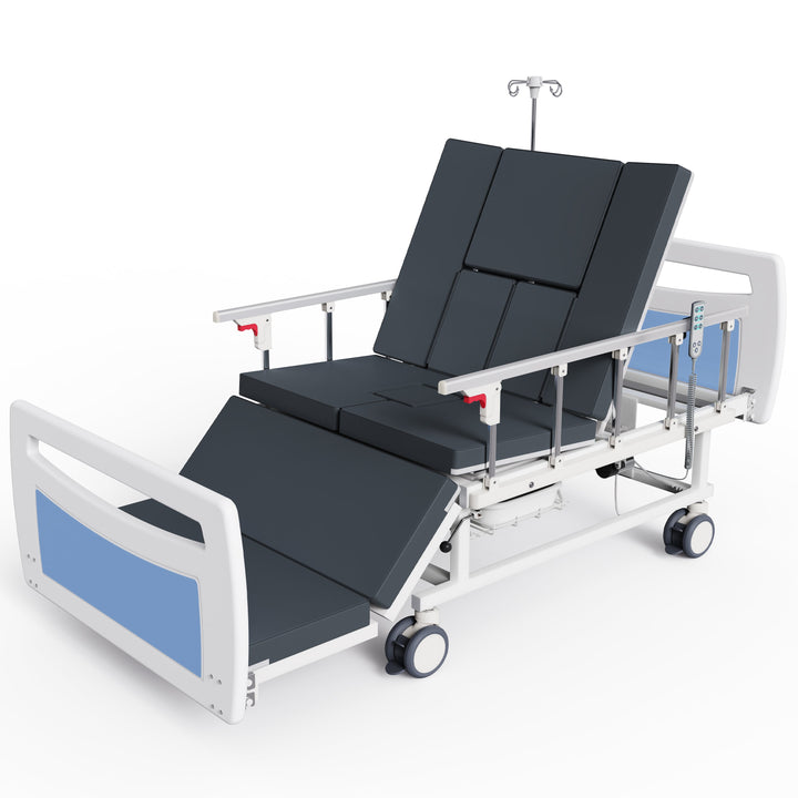OLERN Multifunction Nursing Bed with Auto-Turning, Bedpan & Hair Washing