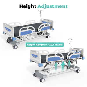 OLERN Advanced 5 Function Hospital Bed – Extended Height Range (18-31.9")