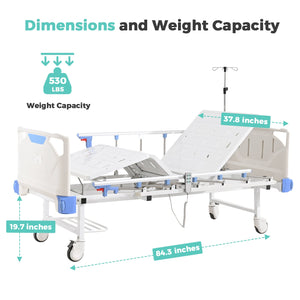 OLERN Classic Electric Hospital Bed – Back & Leg Adjustable for Home Care